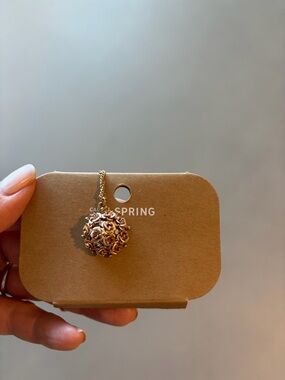 Call It Spring Gold Floral Cluster Pendant Necklace